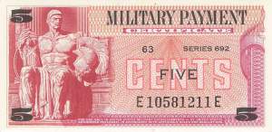 USA MPC Series 692 p.M91 5 Cents 1970 UNC